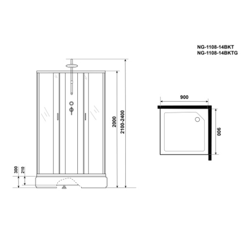 Изображение Niagara NG-1108-14BKT 90х90 №4