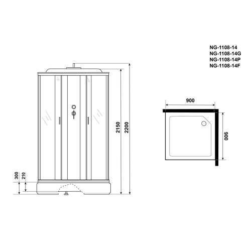 Изображение Niagara NG-1108-14F 90х90 №3