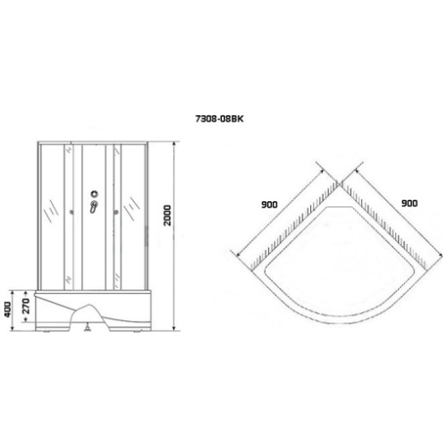 Изображение Niagara NG-7308-14BK 90х90 №3