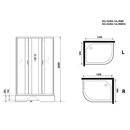 Изображение Niagara NG-33294-14LBK 120х90 №3