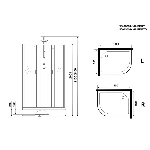 Изображение Niagara NG-33294-14LBKTG 120х90 №4